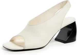3.1 Phillip Lim Women's ID Open Toe Slingback Crescent Heel Sandals