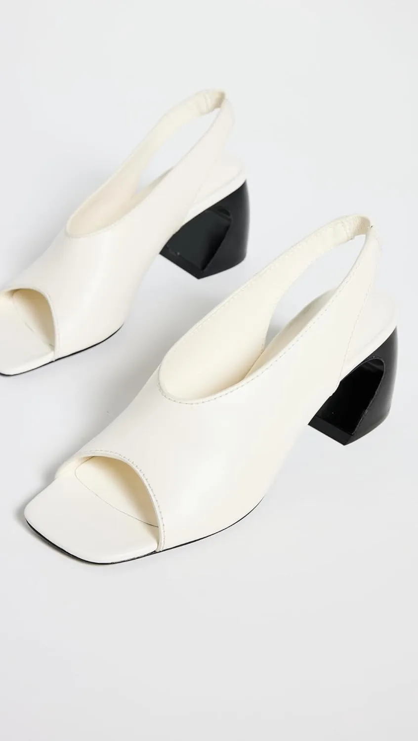 3.1 Phillip Lim Women's ID Open Toe Slingback Crescent Heel Sandals