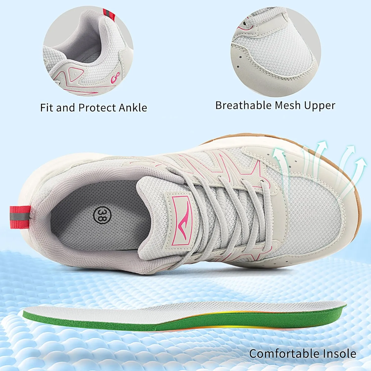 Ablanczoom Womens Sneakers Walking Shoes