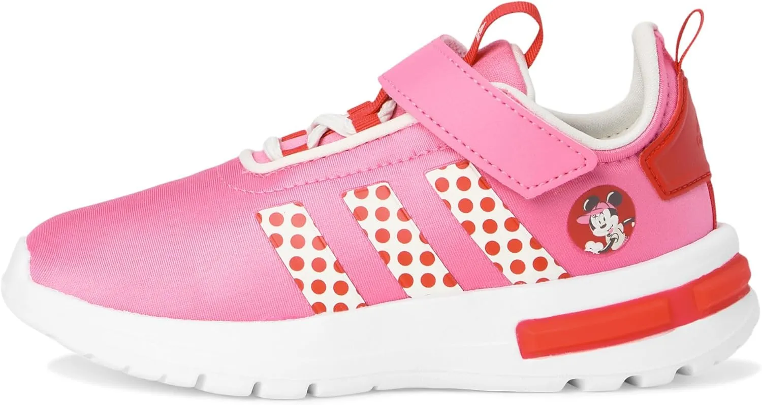 adidas Baby-Girl's Disney Minnie Mouse Racer Tr 23 Elastic Lace Sportswear Shoes (Toddler) Sneaker