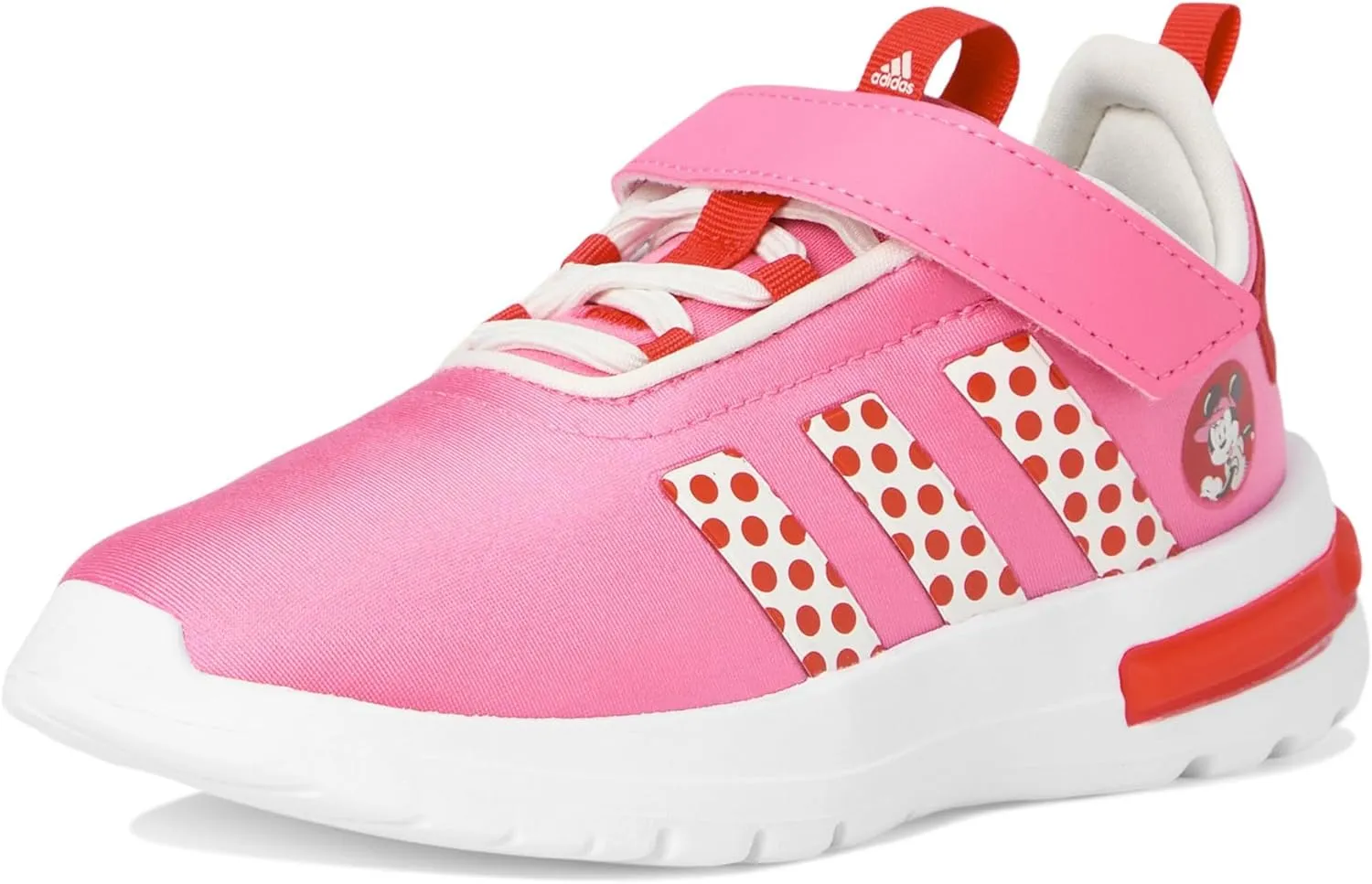 adidas Baby-Girl's Disney Minnie Mouse Racer Tr 23 Elastic Lace Sportswear Shoes (Toddler) Sneaker