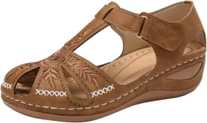 Adjustable Strap Orthopedic Sandals Women Arch Support Platform Wedge Summer Casual Shoes Comfortable Walking Outdoor Flip Flops Non Slip