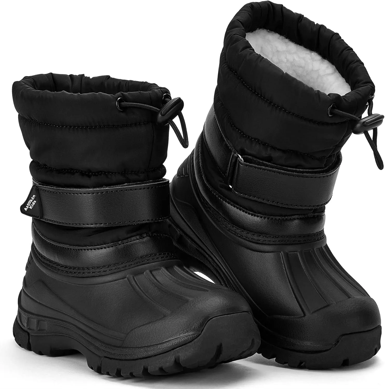 Azooken Kid's Snow Boots Winter Waterproof Slip Resistant Cold Weather Shoes(Little Kid/Big Kid)