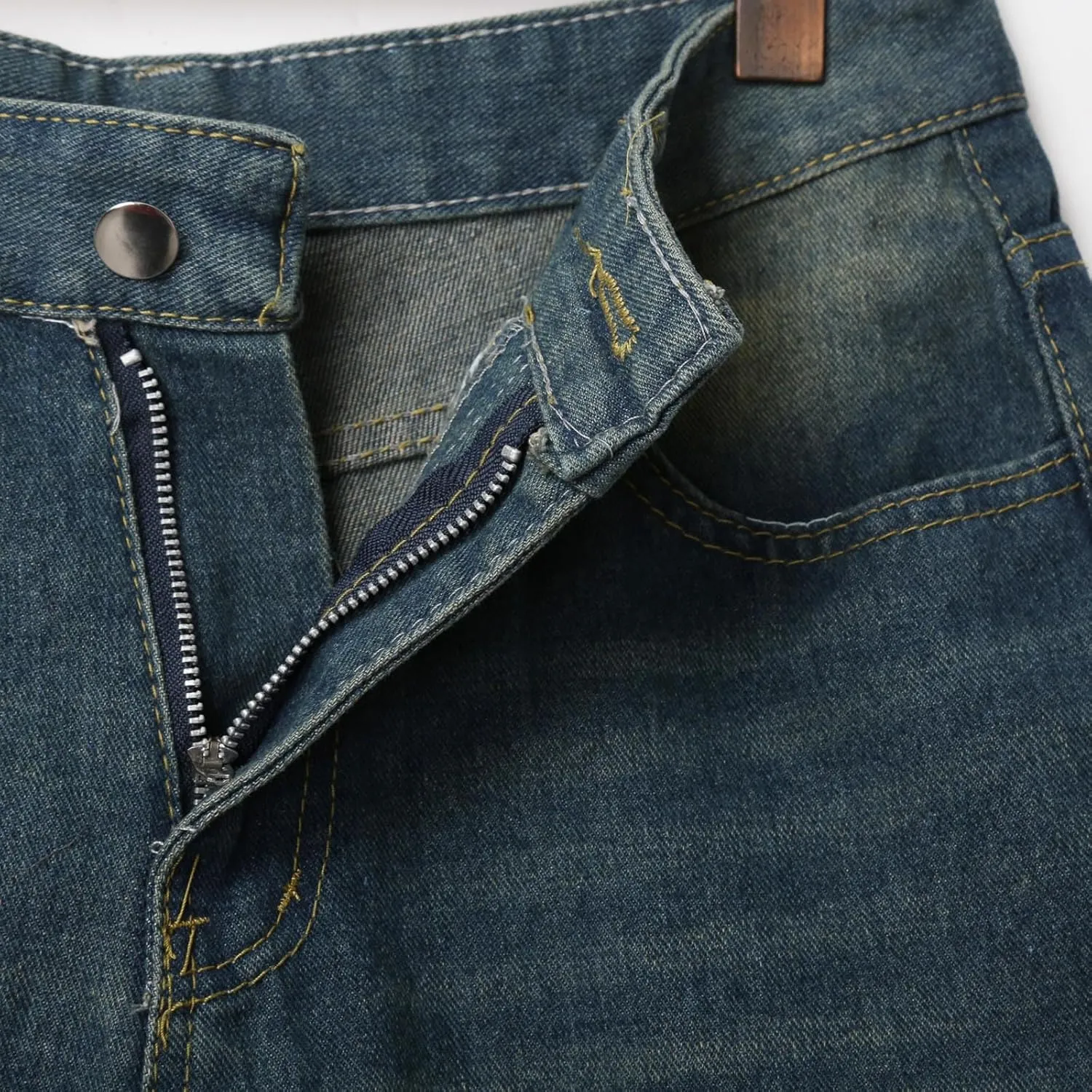 Baggy Jean Shorts for Men Jorts Casual Loose Fit Mid Denim Shorts Skateboard Hip Hop 2025 Trendy Streetwear