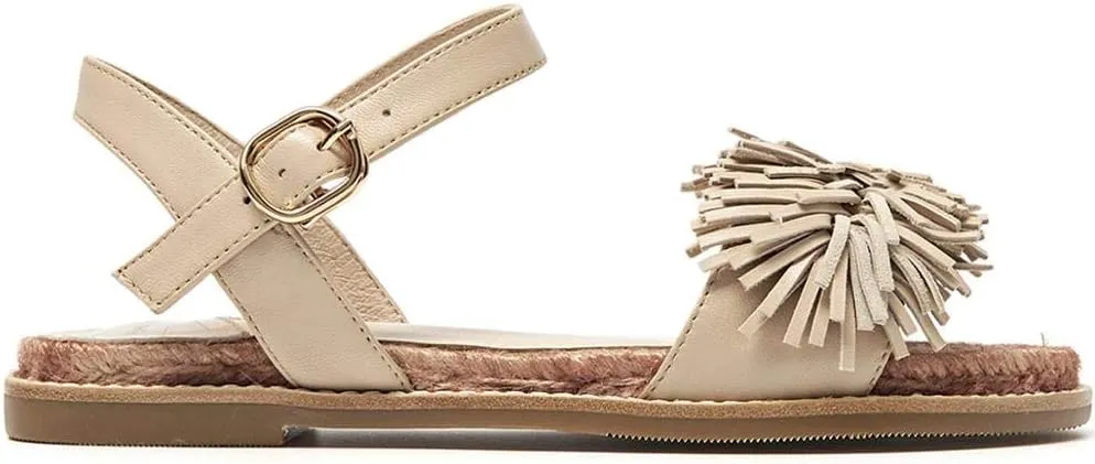 BEAU TODAY Flat Sandals for Women, Fashion Strappy Sandal Comfortable Arch Support Open Toe Beach Dressy Leather Summer Low Platform Sandals