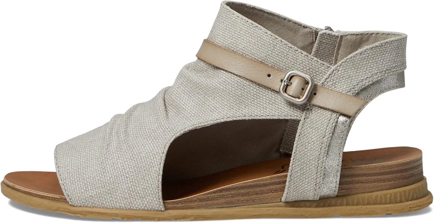 Blowfish Malibu Women's Black Wedge Sandals, Malibu Burn