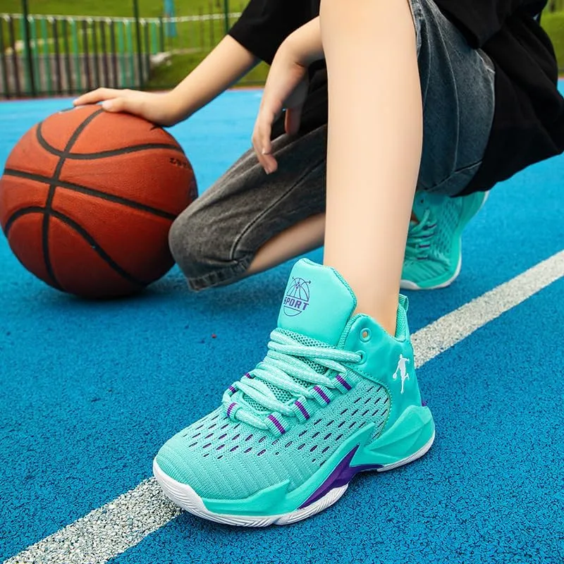 Boys and Kids Basketball Shoes Lightweight Fashion Sneakers