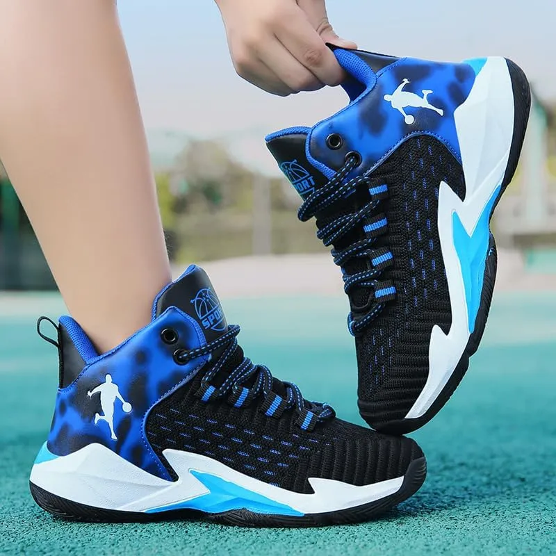Boys and Kids Basketball Shoes Lightweight Fashion Sneakers