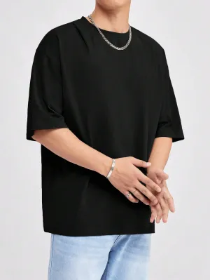 Bram | Στιλιζαρισμένο μαύρο oversized μπλουζάκι για την καλοκαιρινή περίοδο
