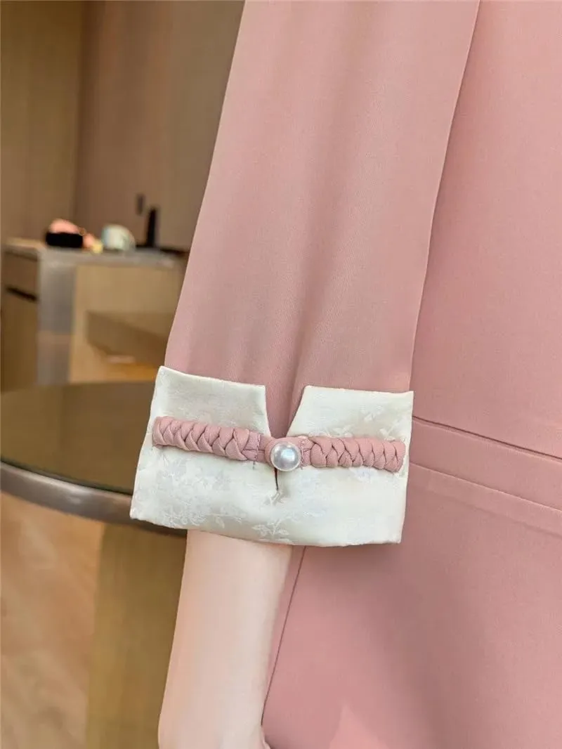 Chinese Style Suit Jacket Women's Blazer Loose Versatile Spring Summer Autumn Suit Tops