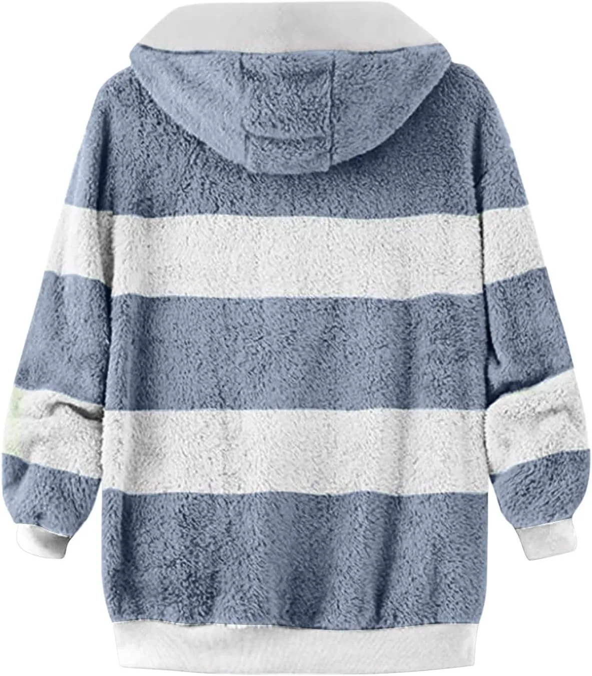 COTECRAM Winter Coats for Women 2023 Casual Plus Size Fleece Jacket Color Block Zip Up Hoodies Coat Outwear with Pockets