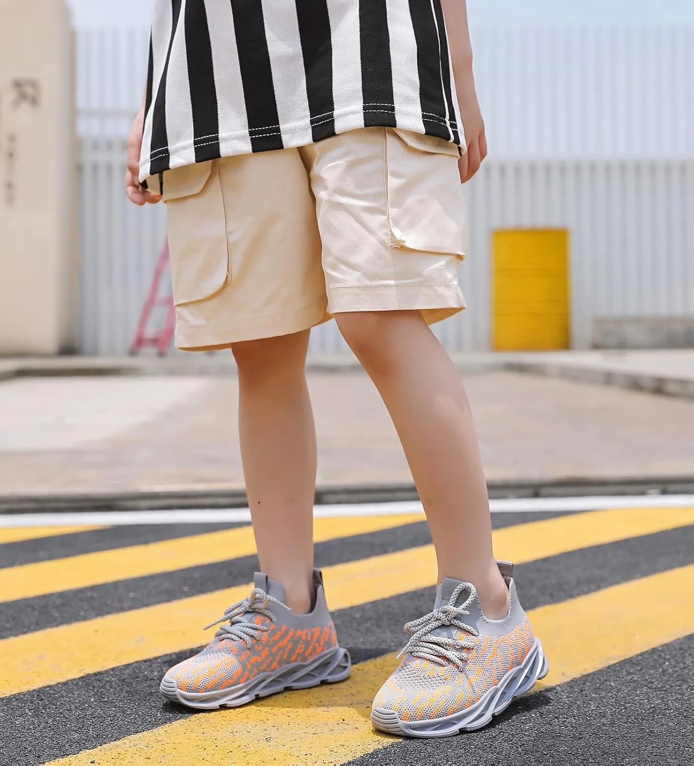 DADAWEN Boys Girls Sneakers Kids Lightweight Breathable Tennis Athletic Running Shoes for Toddler/Little Kid/Big Kid