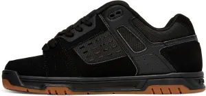 DC mens Stag Skate Shoe fashion sneakers, Black/Gum, 7.5 US