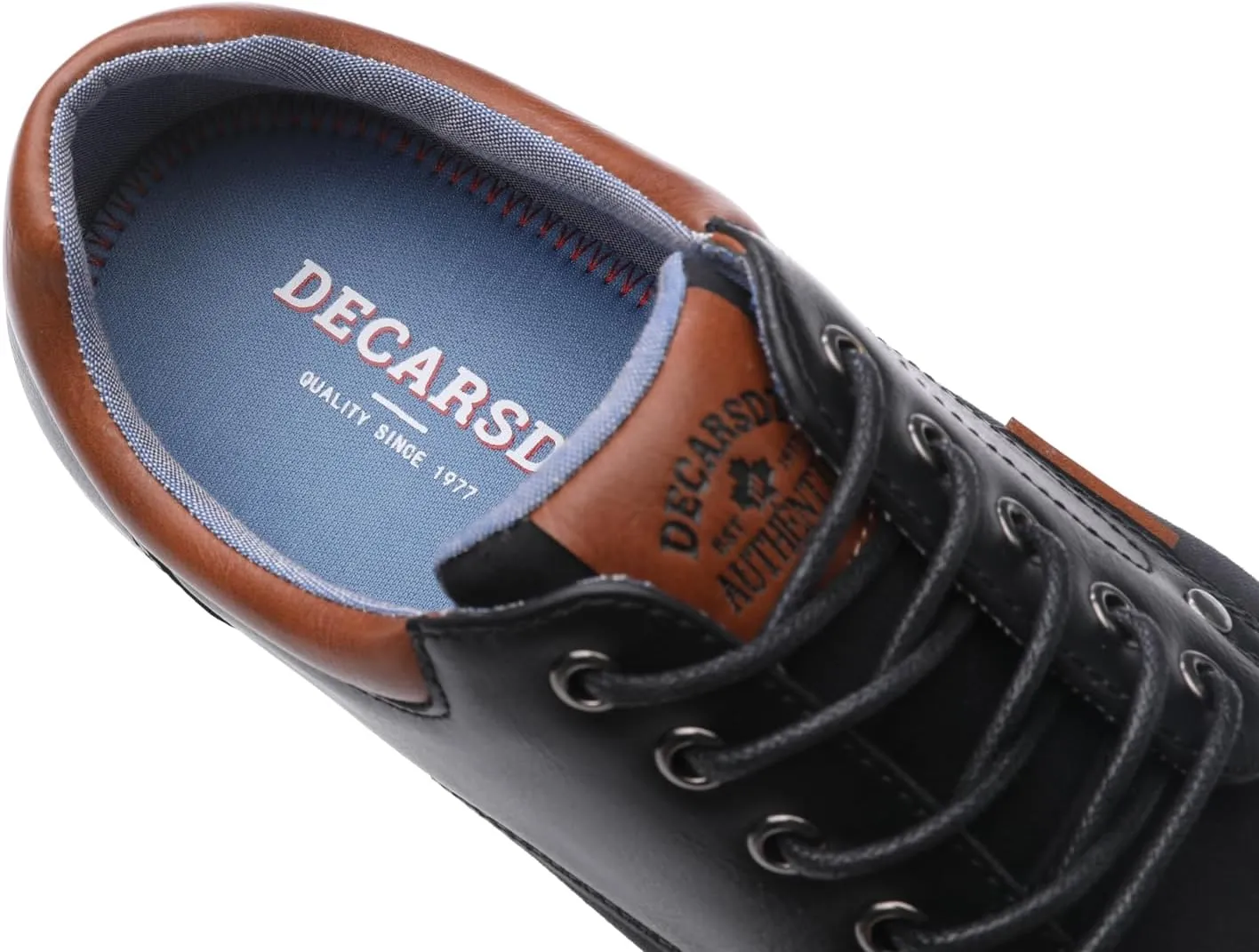 DECARSDZ Men's Fashion Dress Sneakers Comfortable Casual Skate Shoe Walking Oxford Shoes