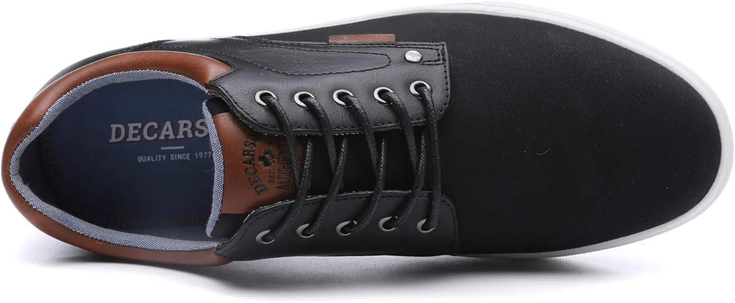 DECARSDZ Men's Fashion Dress Sneakers Comfortable Casual Skate Shoe Walking Oxford Shoes