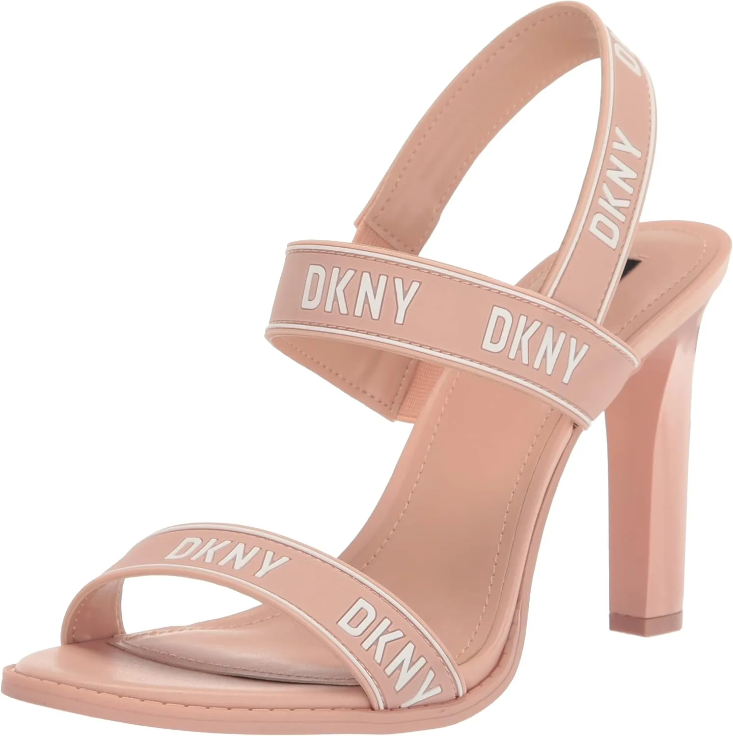DKNY Women's Logo Slingback Open Toe Heel Heeled Sandal