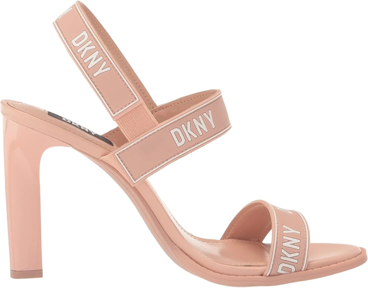 DKNY Women's Logo Slingback Open Toe Heel Heeled Sandal