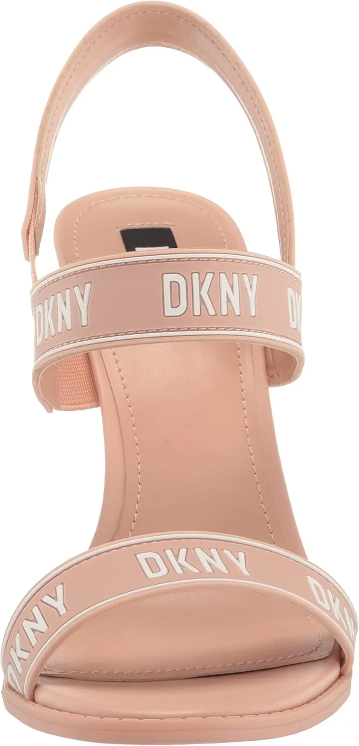 DKNY Women's Logo Slingback Open Toe Heel Heeled Sandal