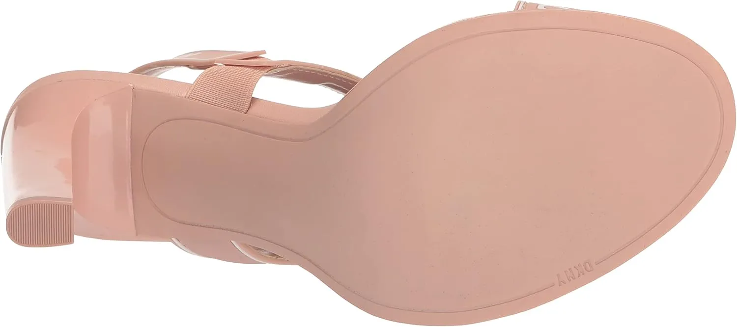 DKNY Women's Logo Slingback Open Toe Heel Heeled Sandal