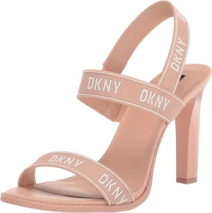 DKNY Women's Logo Slingback Open Toe Heel Heeled Sandal