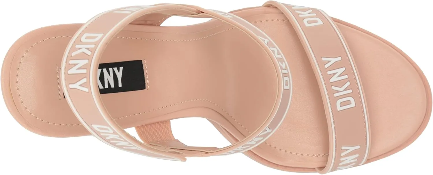 DKNY Women's Logo Slingback Open Toe Heel Heeled Sandal