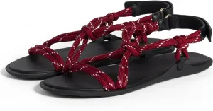 DOEYG Rope Flat Sandals for Women Beach Open Toe Thong Sandals Comfortable Dressy Summer Slip On Slide Sandals with Adjustable Buckle Strap