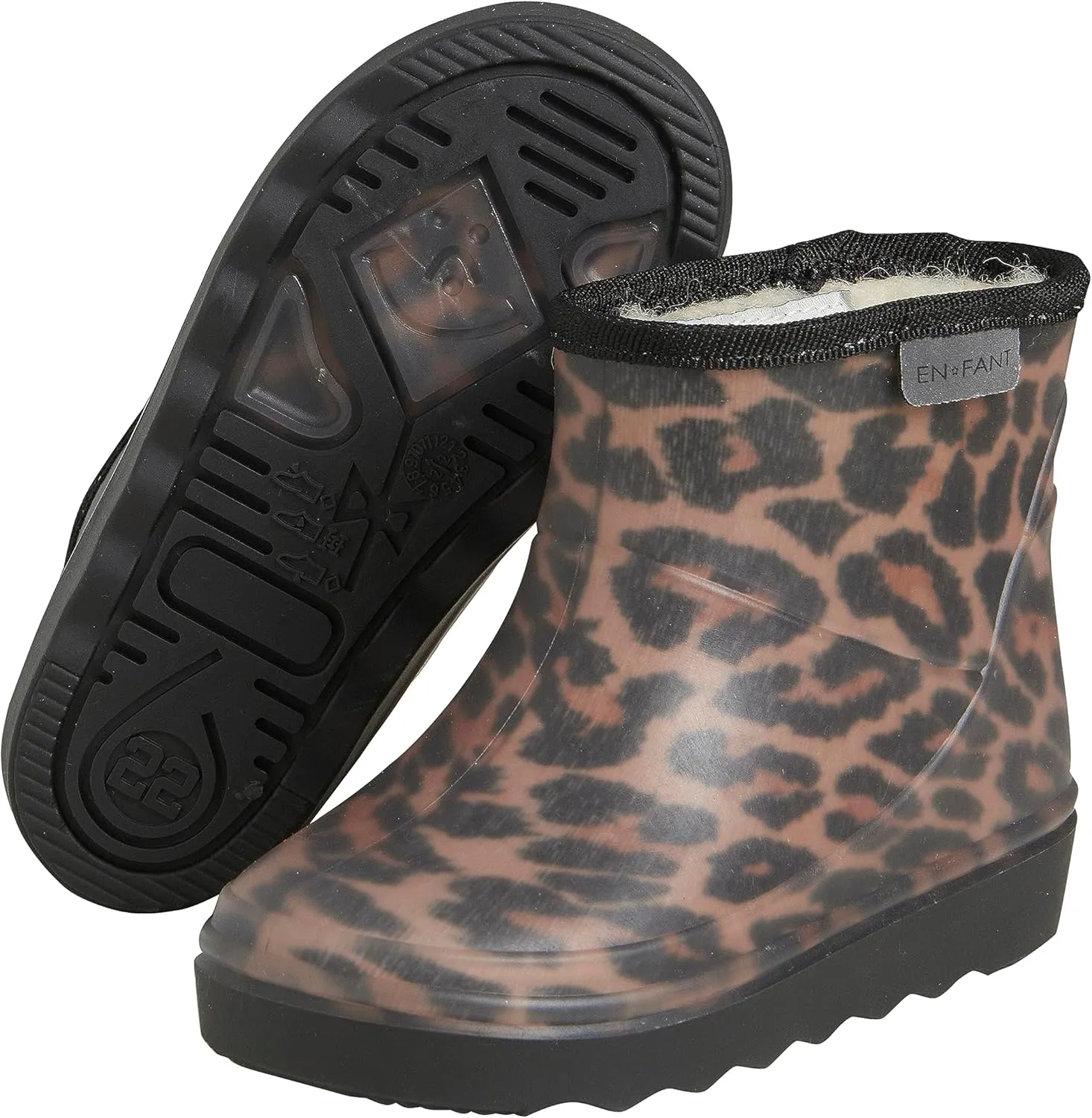 EnFant - PREMIUM Wool Lined Insulated Waterproof Winter Snow - Rain-Mud Boots - Sustainable and Recyclable NOTE: The boots run small. Please order 1  size larger