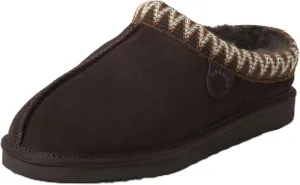 Fireside by Dearfoams Men's Grafton Genuine Shearling Indoor/Outdoor Clog