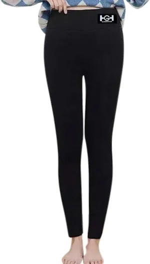 Fleece Lined Leggings Women Warm Winter High Waist Tights Stretchy Soft Thermal Sherpa Pants