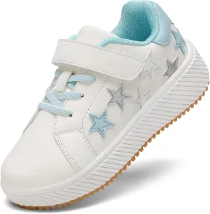 Girls Boys Sneakers Kids Running Tennis Shoes Glitter Sparkly Braided Bling Design,Athletic Shoes for Children Youth