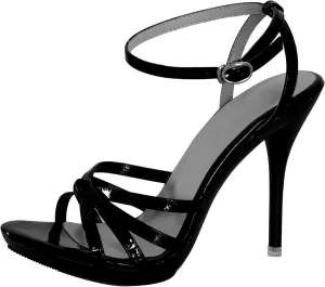 Hanfike Women Stiletto High Heel Slingback Dress Party Evening Wedding Sandals Shoes