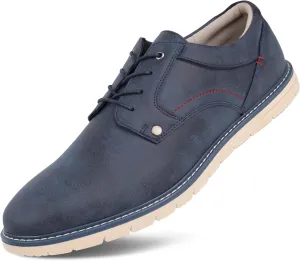 Hawkwell Men's Plus Size Casual Oxfords Shoes Comfortable Business Dress Sneakers US Size 13 14 15 16 17 18