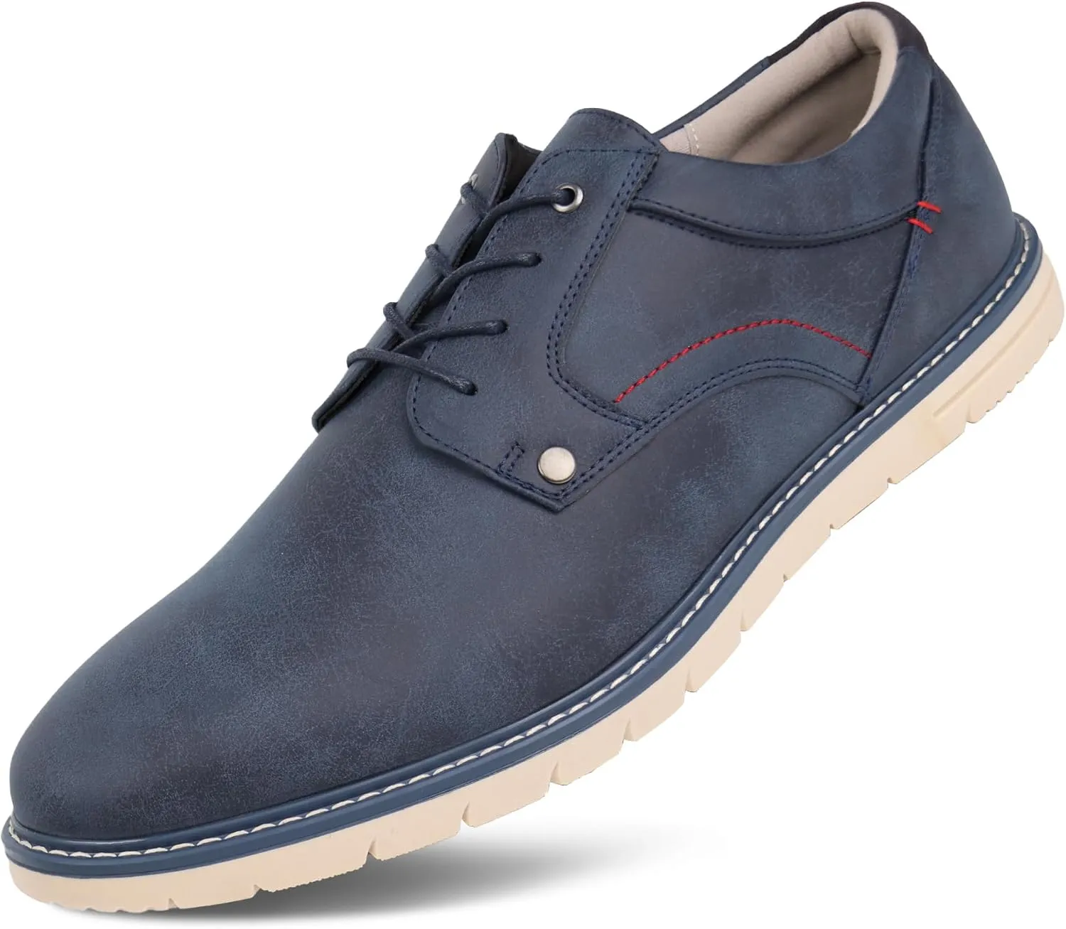 Hawkwell Men's Plus Size Casual Oxfords Shoes Comfortable Business Dress Sneakers US Size 13 14 15 16 17 18