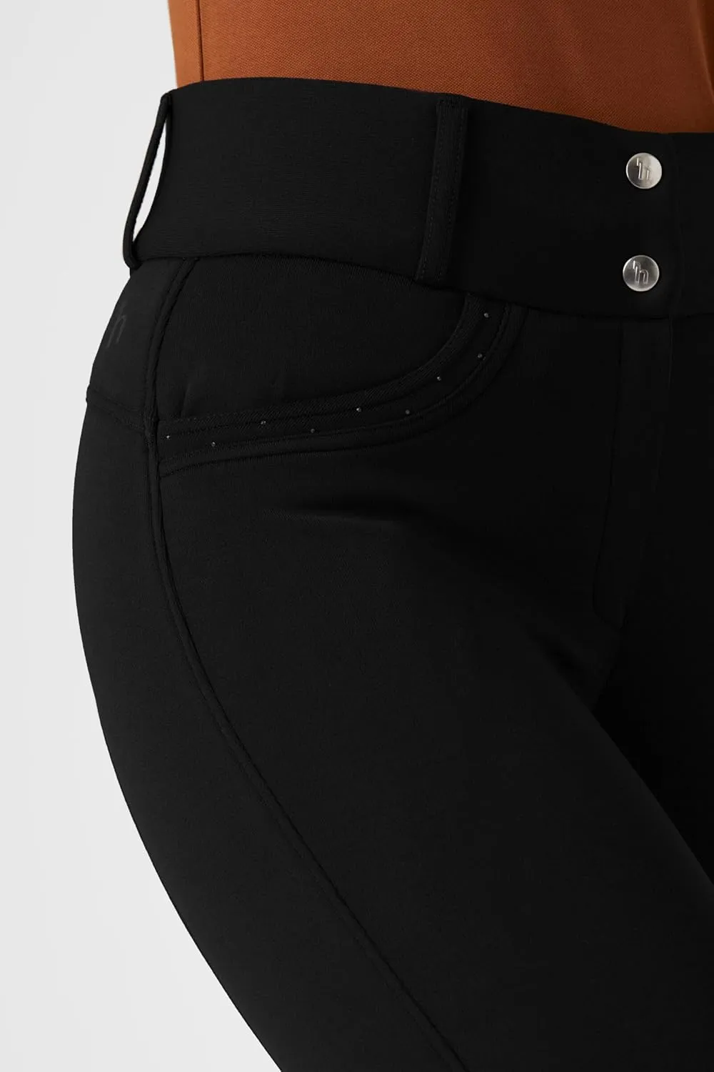 HORZE Mia Warm Winter Thermo High-Waisted Horse Riding Breeches with Silicone Full Seat