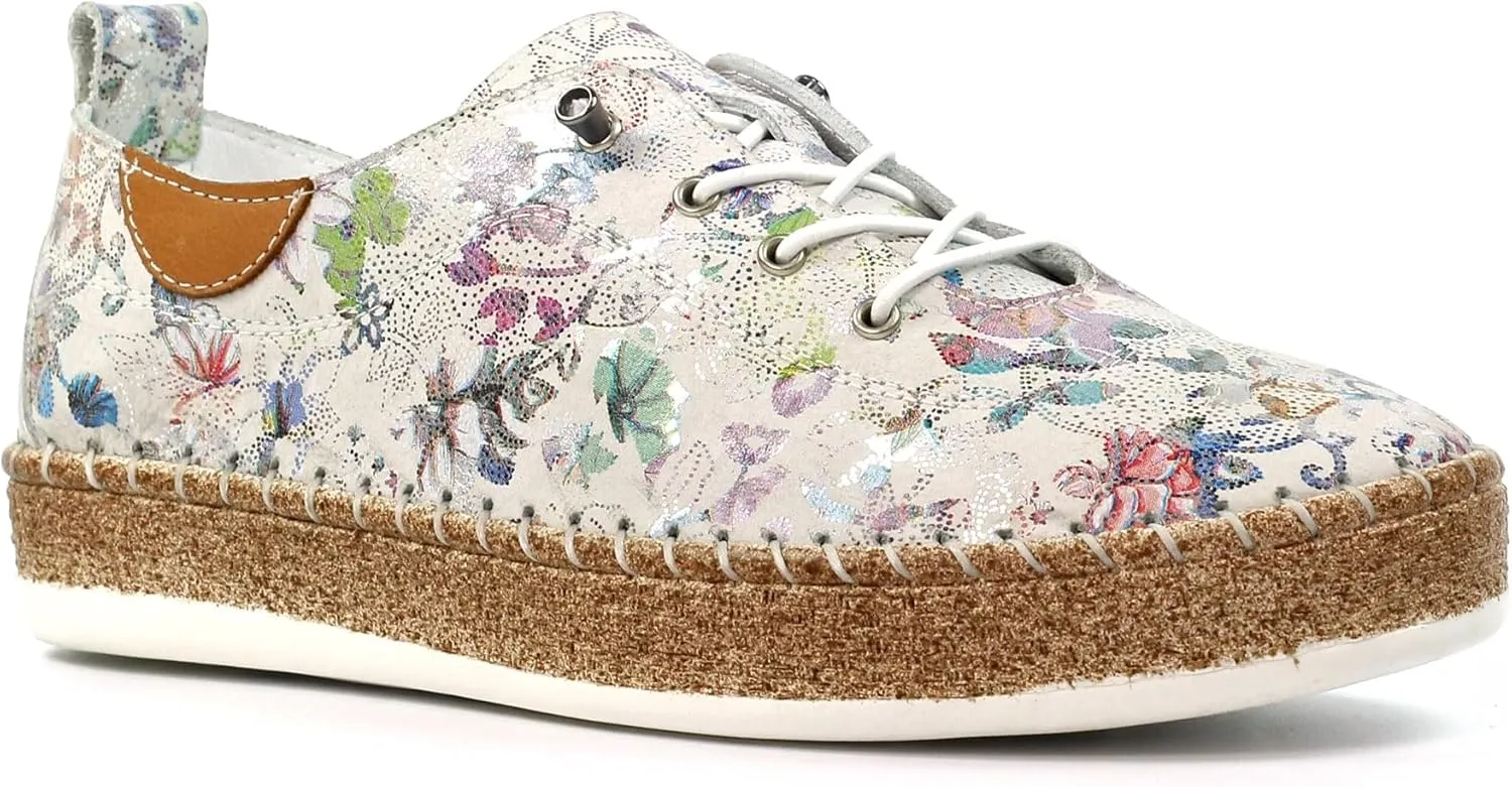 Iva Women's White Leather Trainers