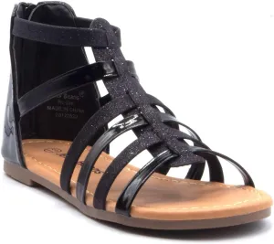 Jazamé Toddler Girls' Gladiator Sandals with Back Zipper Open Toe Shoes