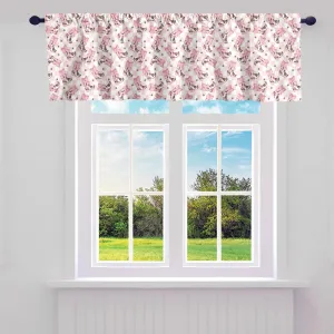 jejeloiu Pink Western Kitchen Curtains Valances Cowgirl Cowboy Boots Valance Curtains for Bedroom Bowknot Dreamy Princess Curtain Valances for Bathroom 1 Panel 52"x18" Plaid Short Rod Window Treatment