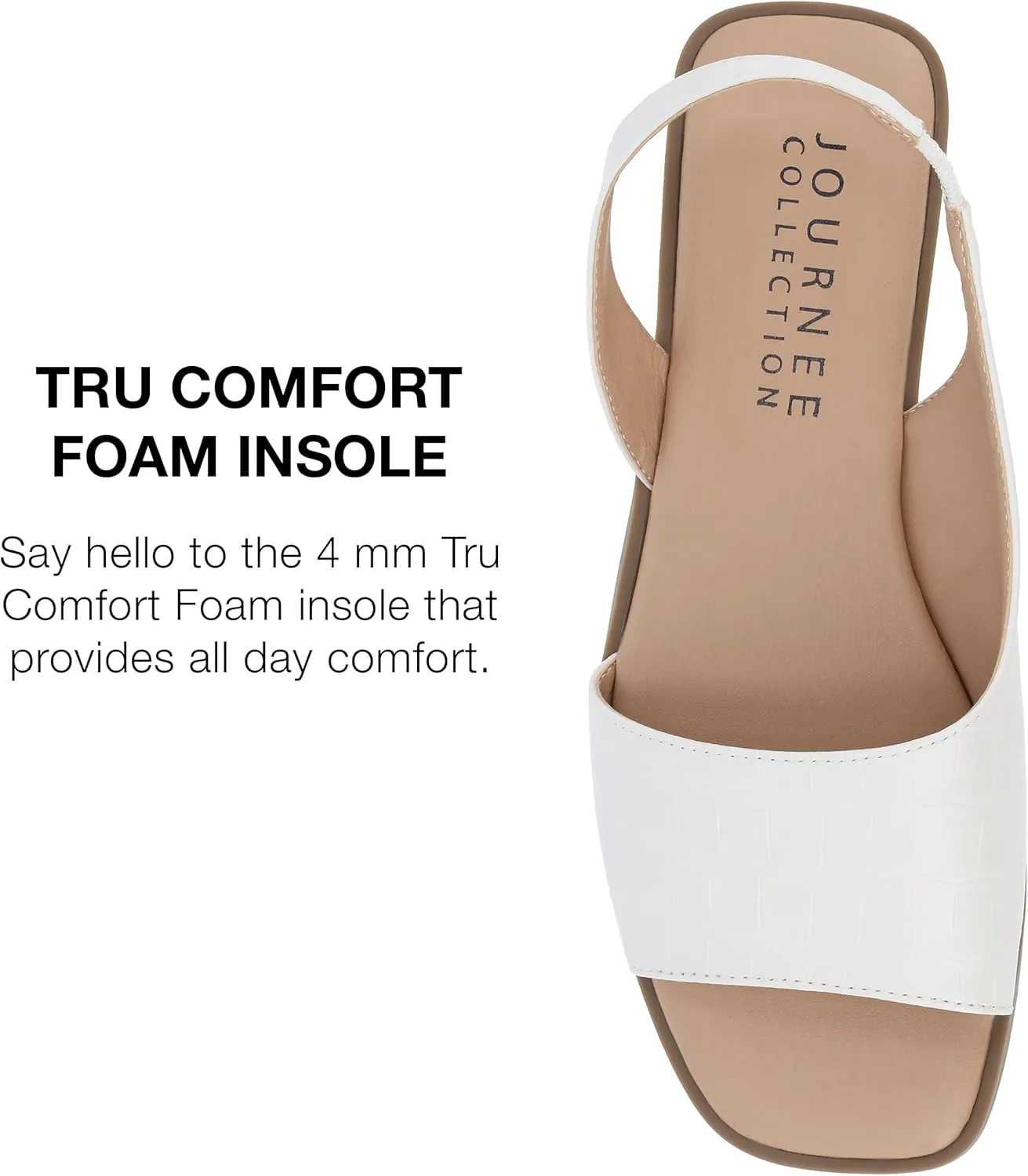 Journee Collection Women's Brinsley Slingback Flat Sandals
