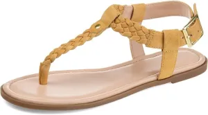 Journee Womens Genevive Ankle Strap Flat Sandals