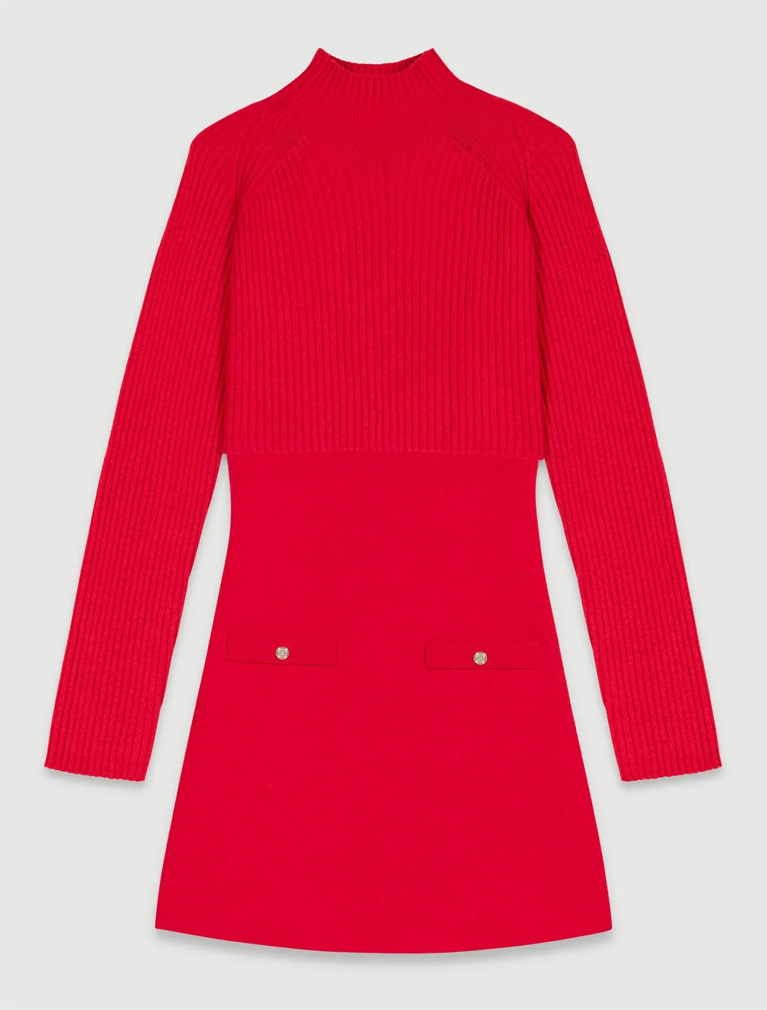 Knit 2-in-2 short dress
