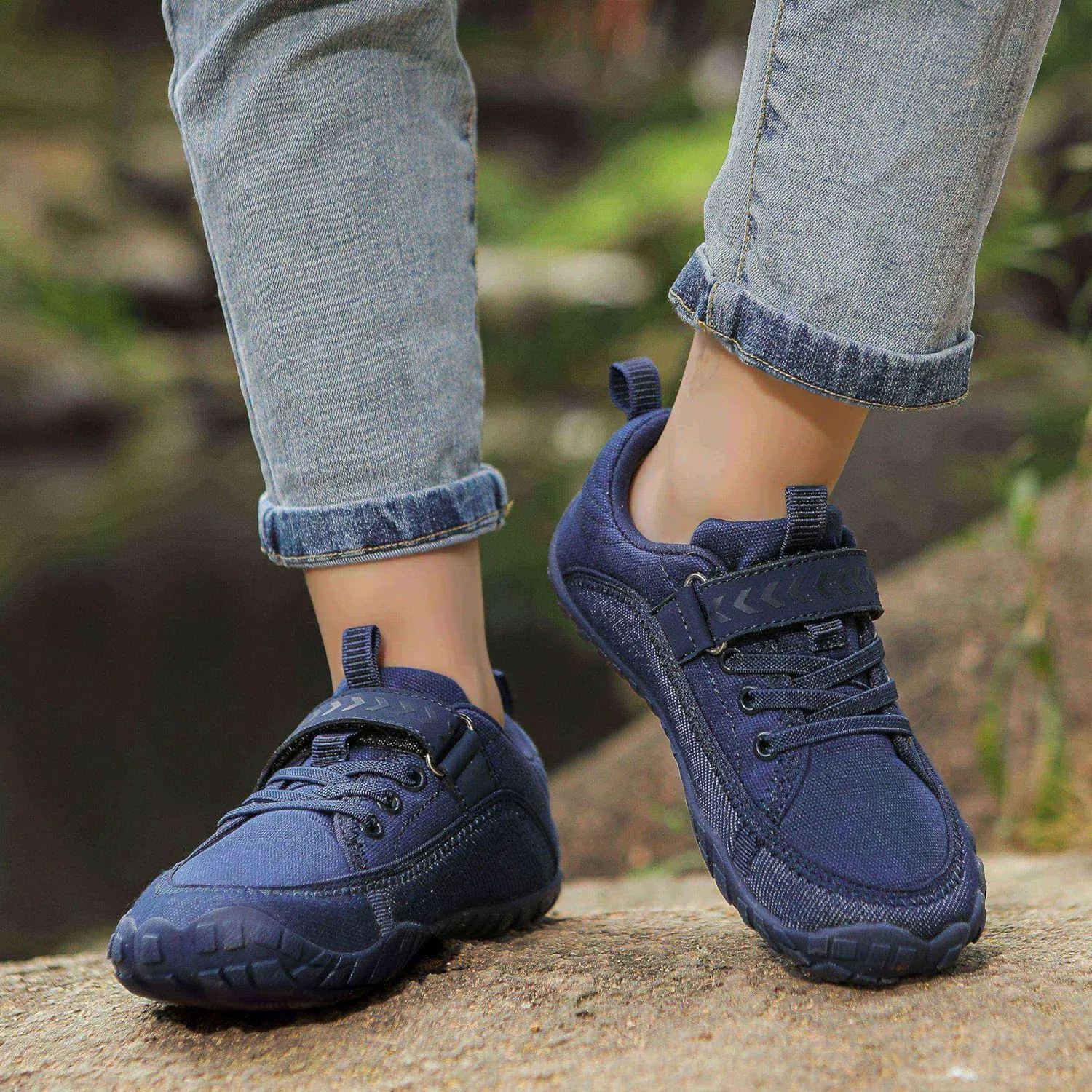 KUBUA Kids Barefoot Shoes Boys Girls Slip On Minimalist Sneakers for Walking Tennis Athletic Hiking Toddler Little Big Kid