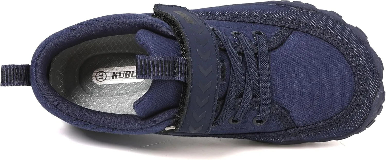 KUBUA Kids Barefoot Shoes Boys Girls Slip On Minimalist Sneakers for Walking Tennis Athletic Hiking Toddler Little Big Kid
