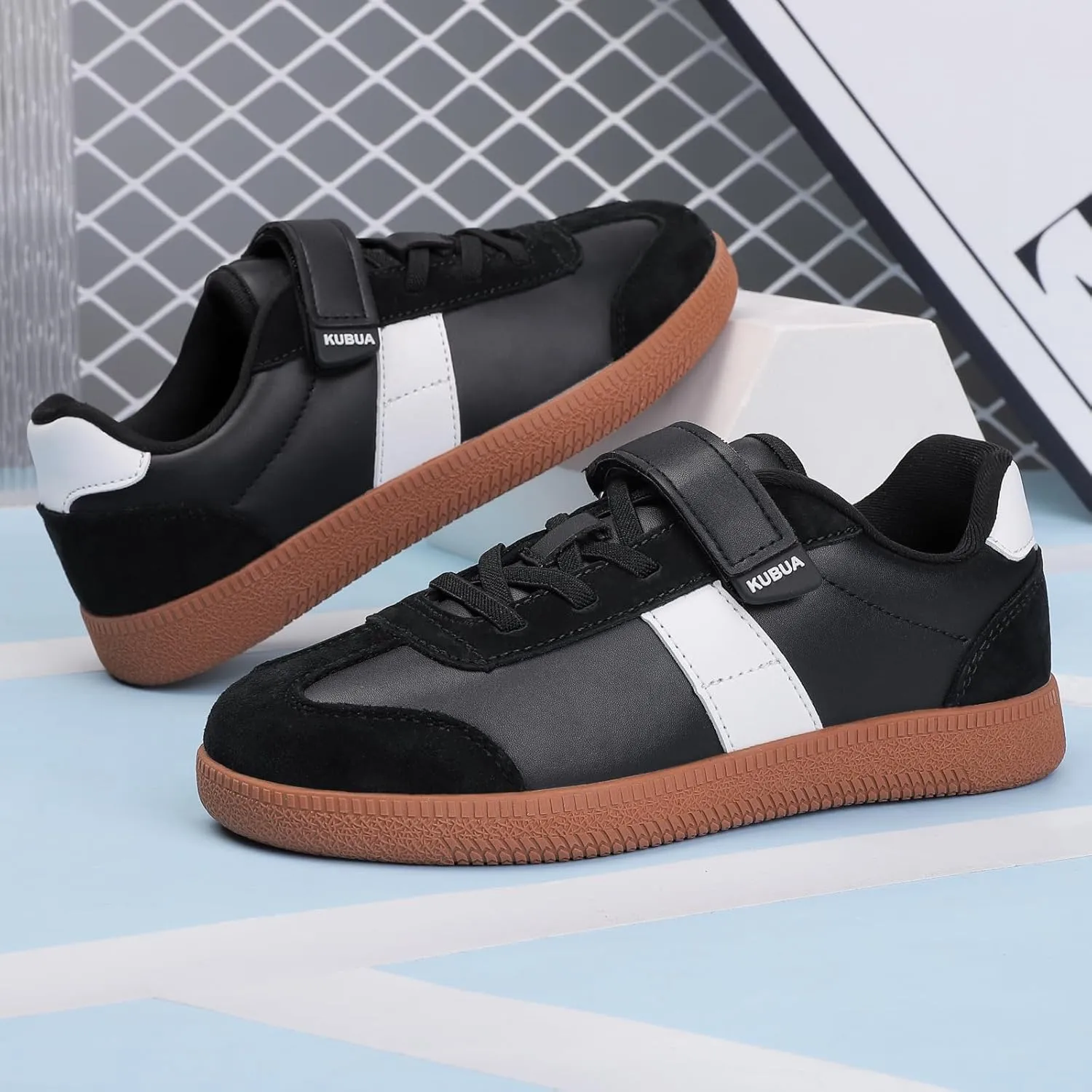KUBUA Kids Sneakers Boys Girls Skate Shoes Lightweight Casual Shoes