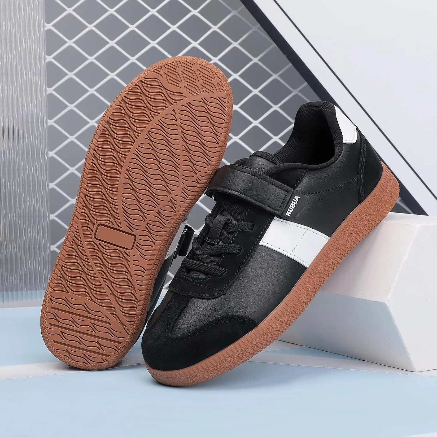 KUBUA Kids Sneakers Boys Girls Skate Shoes Lightweight Casual Shoes