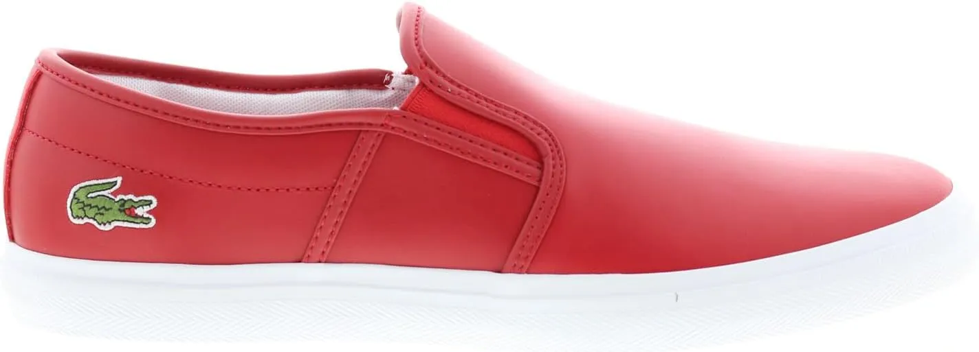 Lacoste Men's Tatalya 0721 2 P CMA Red Leather Lifestyle Sneakers