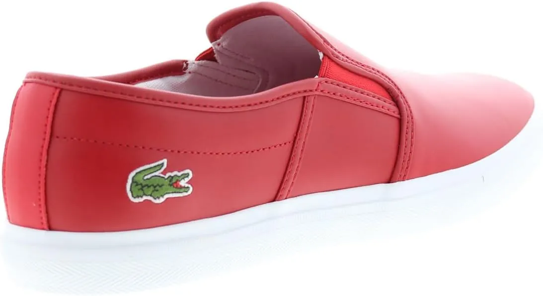 Lacoste Men's Tatalya 0721 2 P CMA Red Leather Lifestyle Sneakers