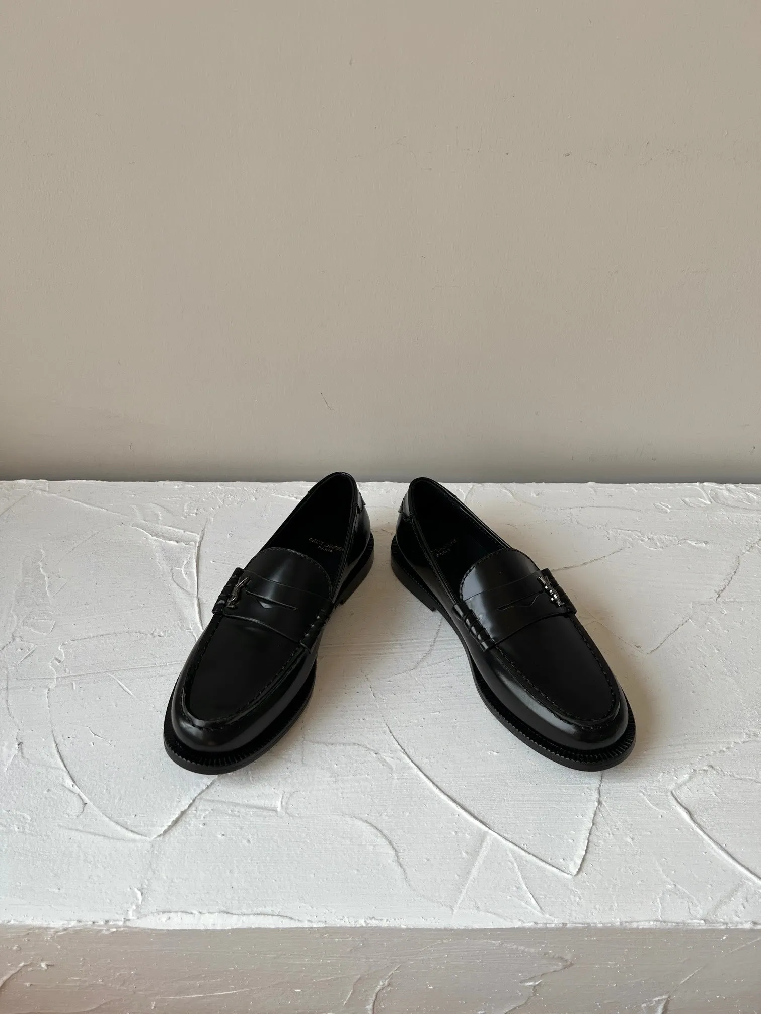 Laurent CALFSKIN SL LE LOAFER BLACK High-capacity functionality Saint Affordable shipping