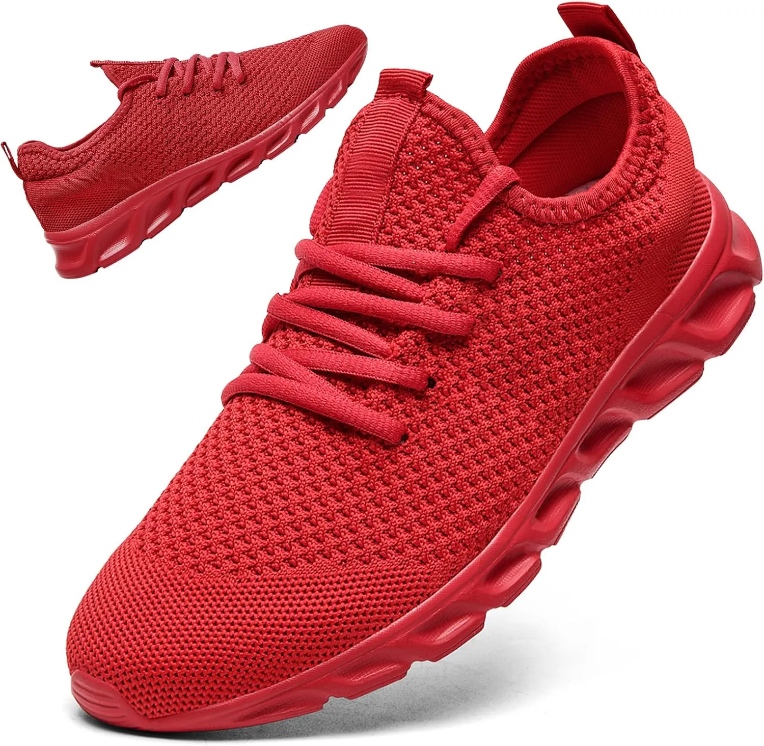 Linenghs Mens Running Shoes Tennis Gym Sneakers Casual Slip On Walking Lightweight Athletic Workout Breathable Fashion Sports Shoes
