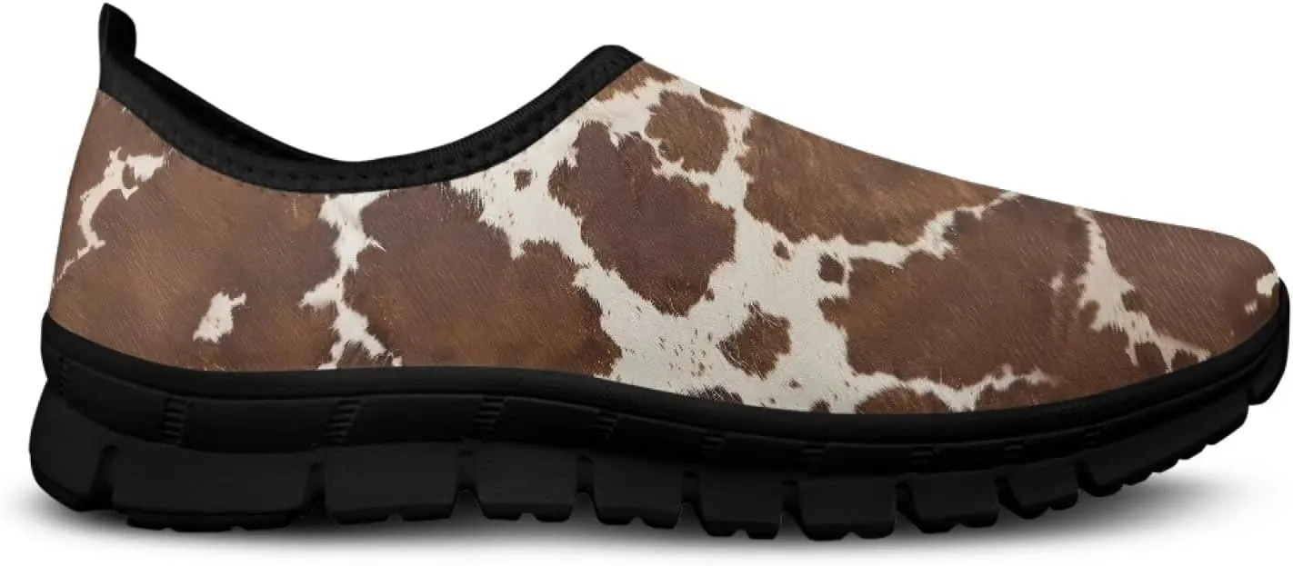 Low-Cut Animal Print Casual Shoes Zapatos Squecher de Mujer Laceless Sneakers Non-Slip Walking Shoes