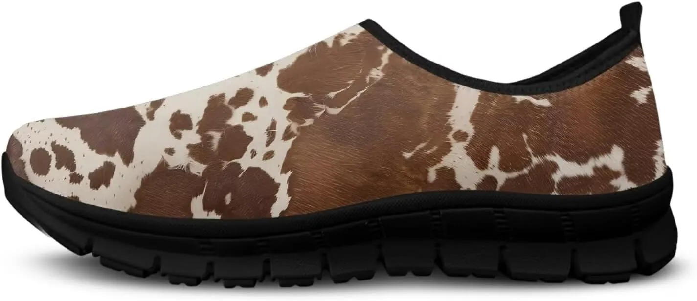 Low-Cut Animal Print Casual Shoes Zapatos Squecher de Mujer Laceless Sneakers Non-Slip Walking Shoes